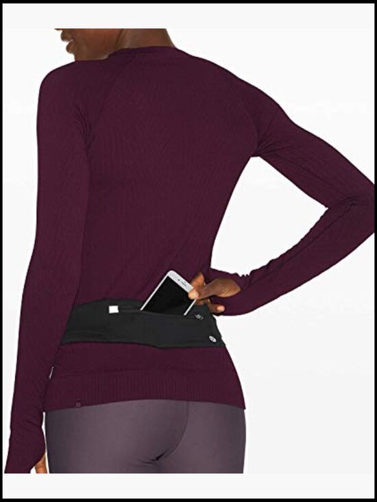 Spandex Water Repellent Run Belt with Zipper Pocket main image 6